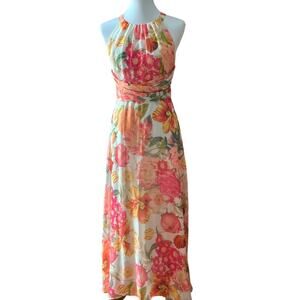 Adrianna Papell Formal Dress 6 Spring Maxi Small Gown Midi Fairy Y2K Style Boho